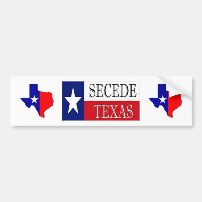 Autocollant De Voiture Faites cécession le Texas (Devant)