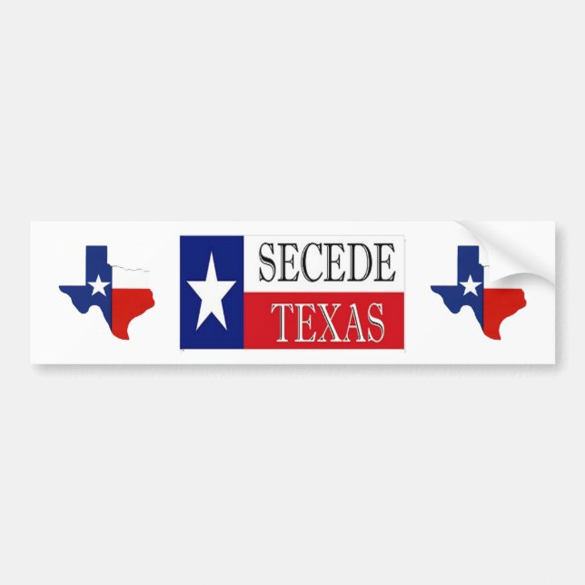 Autocollant De Voiture Faites cécession le Texas 2 (Devant)