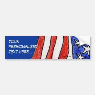 Autocollant De Voiture Faites mon propre adhésif pour pare-chocs patriot