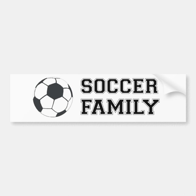 Autocollant De Voiture Famille de football (Devant)