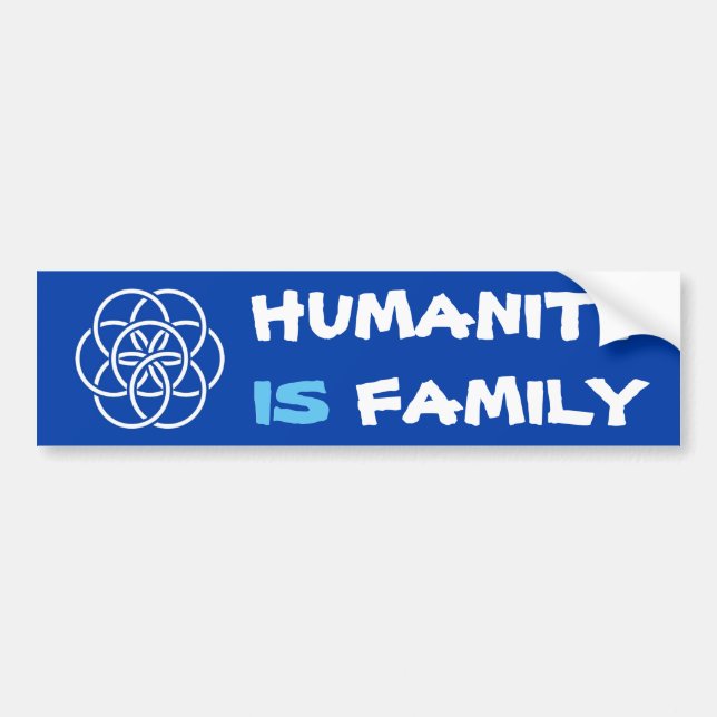 Autocollant De Voiture Famille Earth Flag (Devant)