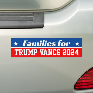 Autocollant De Voiture Familles pour Trump Vance 2024