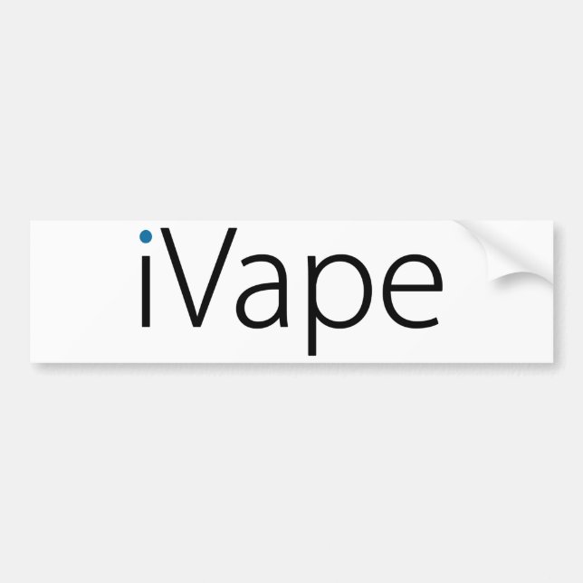 Autocollant De Voiture fan électronique de cigarette de Vaping d'iVape (Devant)