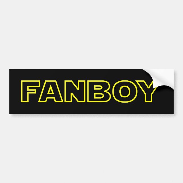AUTOCOLLANT DE VOITURE FANBOY (Devant)