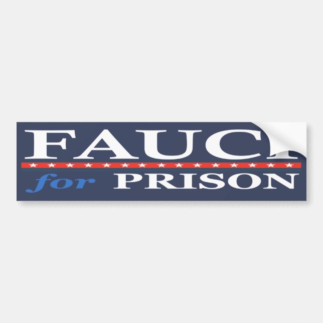 Autocollant De Voiture Fauci Pour L'Anti-Prison Dr Anthony Fauci (Devant)
