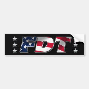 Autocollant De Voiture FDT Eff Donald Trump Anti-Trump