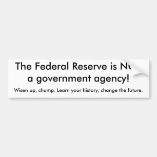 Autocollant De Voiture Federal Reserve est organisme gouvernemental de