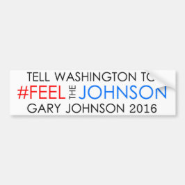 Autocollant De Voiture #feelthejohnson Gary Johnson 2016