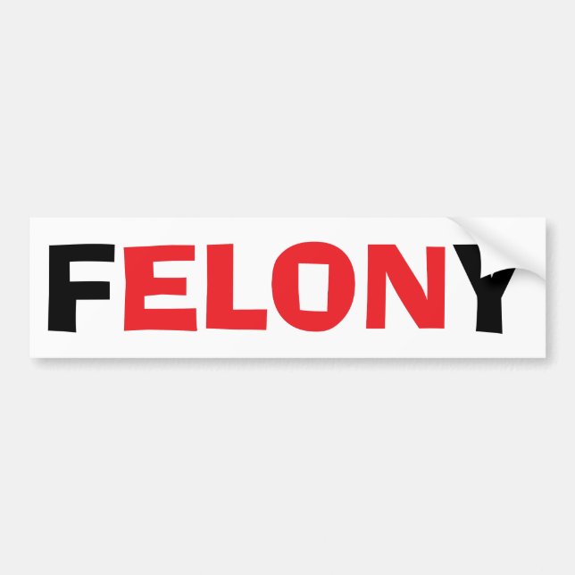 Autocollant De Voiture Felony Elon Tesla (Devant)