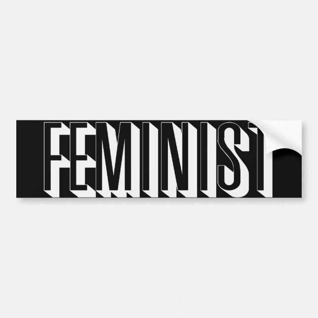Autocollant De Voiture Féministe (Devant)