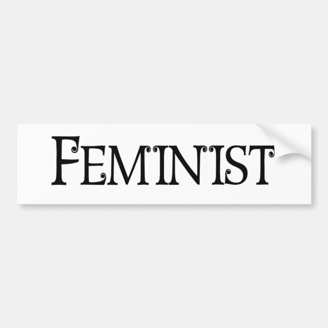 Autocollant De Voiture Féministe (Devant)