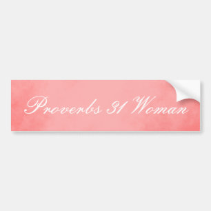 Autocollant De Voiture Femme assez rose des proverbes 31