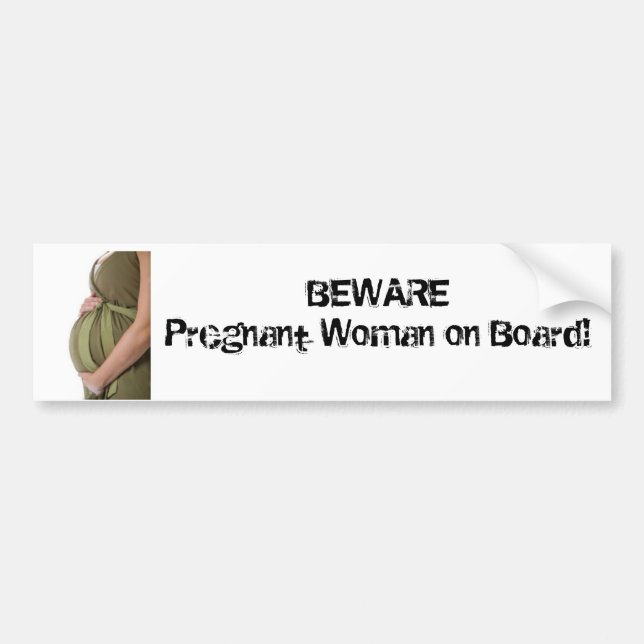 Autocollant De Voiture Femme enceinte (Devant)