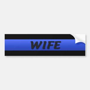 Autocollant De Voiture Femme mince de la ligne bleue