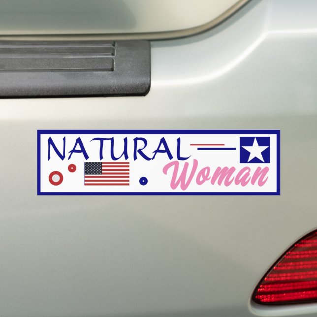 Autocollant De Voiture Femme naturelle (En voiture)