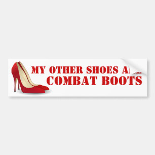 Autocollant De Voiture Femmes dans des talons stylets rouges de combat