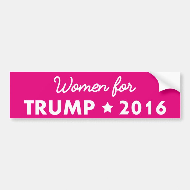 Autocollant De Voiture Femmes pour Donald Trump (Devant)
