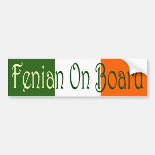 Autocollant De Voiture Fenian à bord de l'adhésif pour pare-chocs