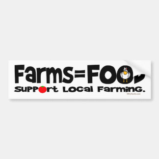 Autocollant De Voiture Fermes = nourriture