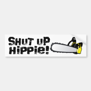 Autocollant De Voiture Fermez la hippie !