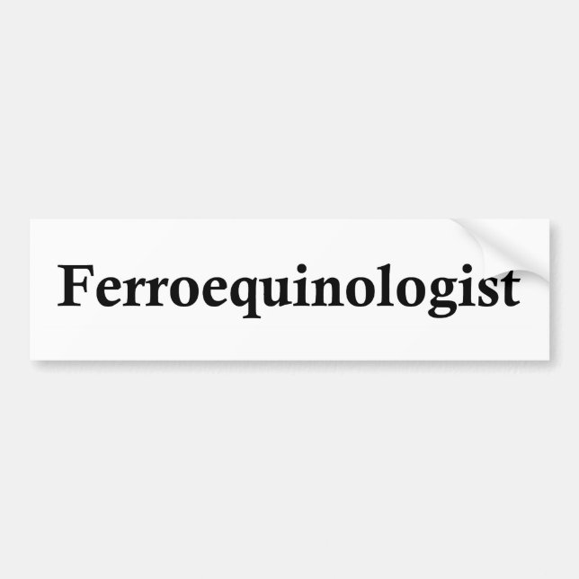 Autocollant De Voiture Ferroequinologist (Devant)