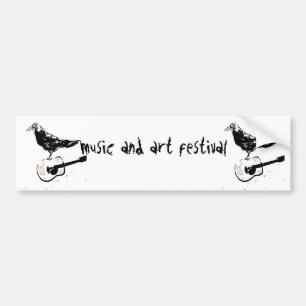 Autocollant De Voiture festival de musique et d'art