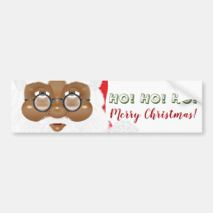 Autocollant De Voiture Fête de Noël du Père Noël africain américain