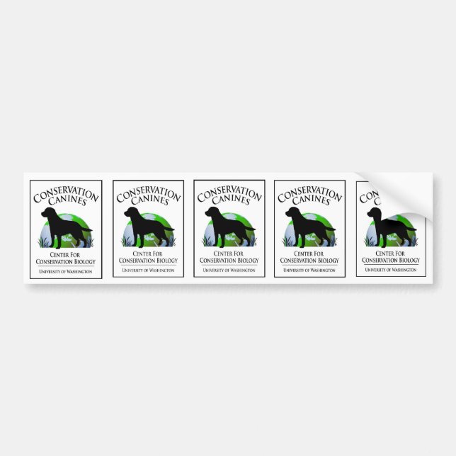 Autocollant De Voiture Feuille canine d'autocollant de conservation (Devant)