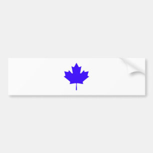 Autocollant De Voiture Feuille d'érable BlueTransp les cadeaux de Zazzle