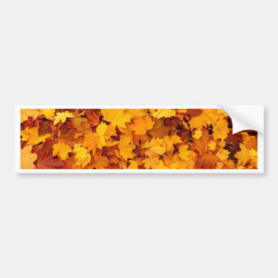 Autocollant De Voiture Feuilles d'érable jaune d'automne