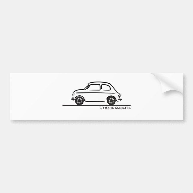 Autocollant De Voiture Fiat 500 Cinquecento (Devant)
