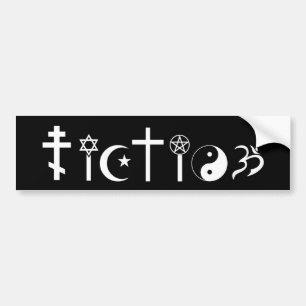 Autocollant De Voiture Fiction religieuse - adhésif pour pare-chocs athée
