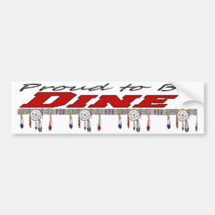 Autocollant De Voiture Fier d'être adhésif pour pare-chocs de Dine