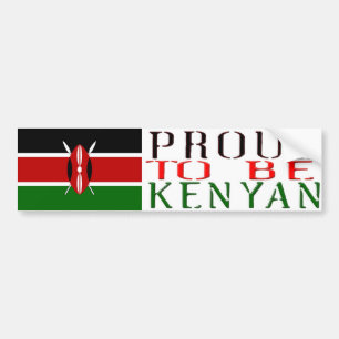 Autocollant De Voiture fier d'être adhésif pour pare-chocs de kenyan