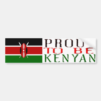 Autocollant De Voiture fier d'être adhésif pour pare-chocs de kenyan