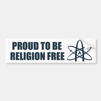 Autocollant De Voiture Fier d'être religion libérez !