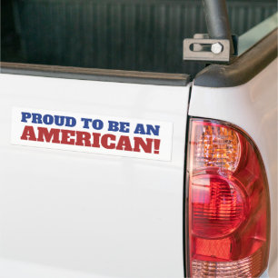 Autocollant De Voiture Fier d'être un drapeau américain 4 juillet
