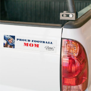 AUTOCOLLANT DE VOITURE FIER FOOTBALL "MOM :"