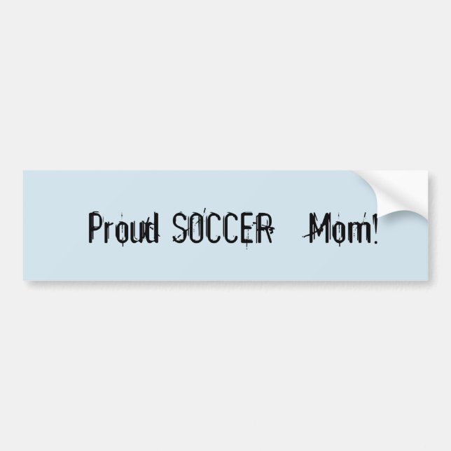 Autocollant De Voiture Fier maman de football ! (Devant)