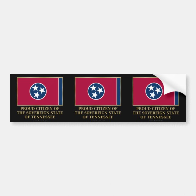 Autocollant De Voiture Fière citoyenne du Tennessee (Devant)