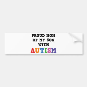Autocollant De Voiture Fière Maman De Mon Fils Avec Autisme