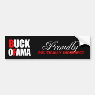 Autocollant De Voiture FIÈREMENT POLITIQUEMENT Bumpersticker INCORRECT