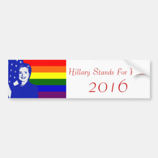 Autocollant De Voiture Fierté 2016 de Hillary Clinton