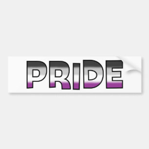 Autocollant De Voiture Fierté asexuelle