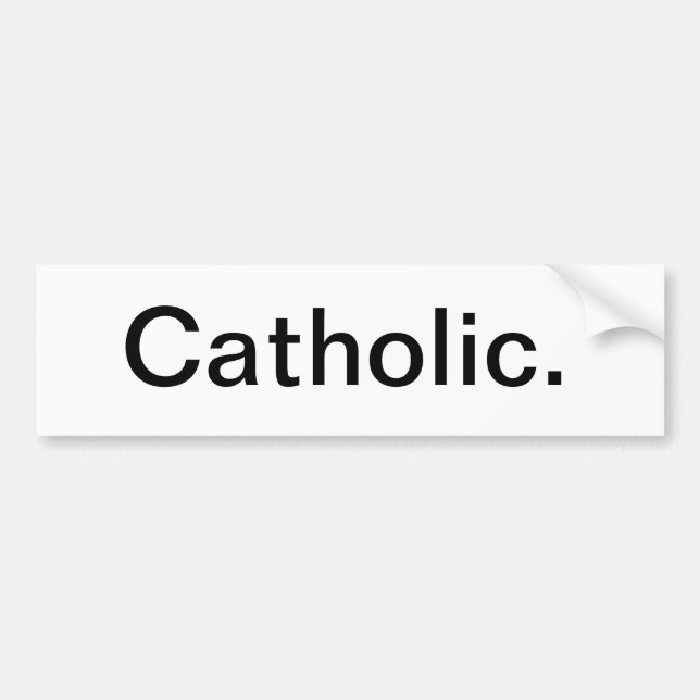 Autocollant De Voiture Fierté catholique (Devant)