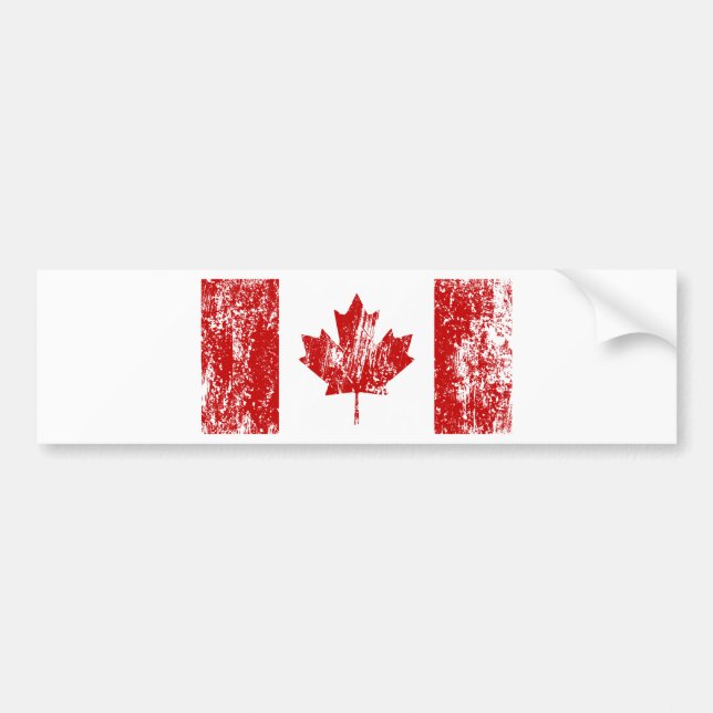 Autocollant De Voiture Fierté de drapeau du Canada (Devant)