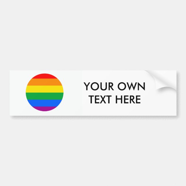 Autocollant De Voiture Fierté de GLBT (Devant)