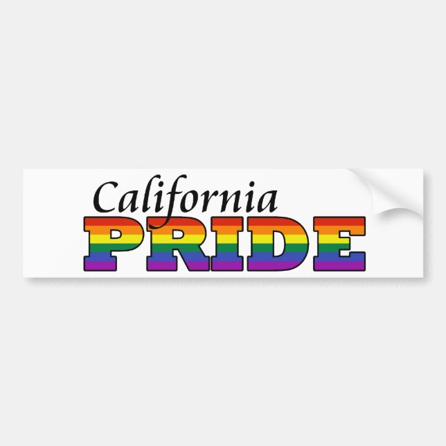 Autocollant De Voiture Fierté de la Californie (Devant)