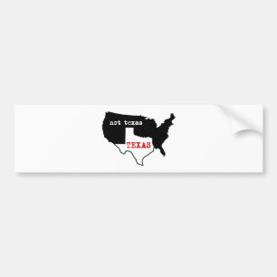 Autocollant De Voiture Fierté du Texas ! Le Texas/pas le Texas