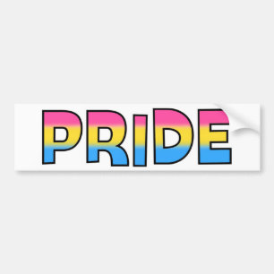 Autocollant De Voiture Fierté Pansexual/Omnisexual